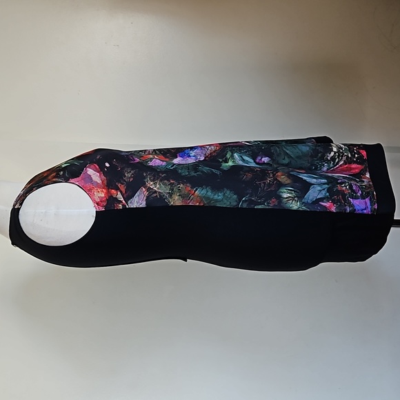 Ted Baker Reama Sheath Black Flowered Butterfly Front Mini Dress Size 0 - Picture 6 of 17